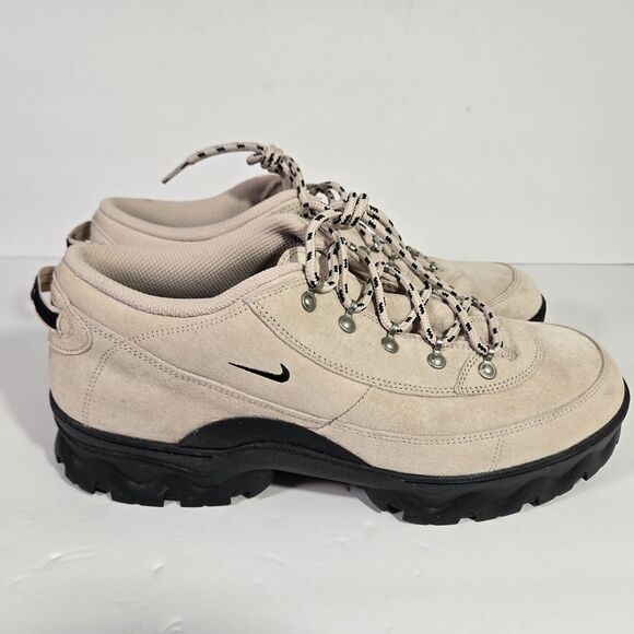 Nike Lahar Low Fossil Stone Black Suede Retro Womens 15.5 Mens 14 DB9953-201 - Picture 1 of 9